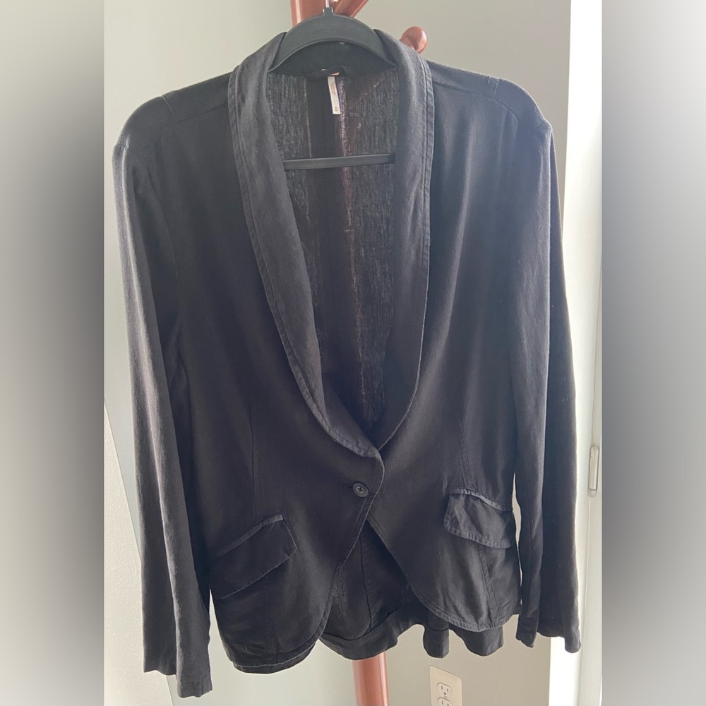Free People Linen Blazer